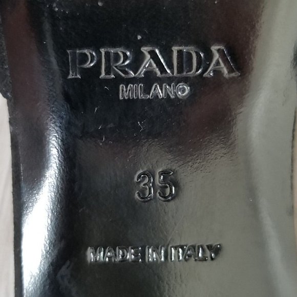Prada Pointy Toe Mule, Black Suede, Womens Size 5 / 35 - Picture 10 of 10